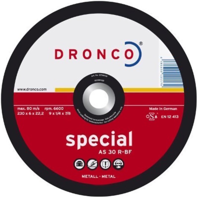 Шлифовальный диск Special Inox AS30 180х6х22,23 (К